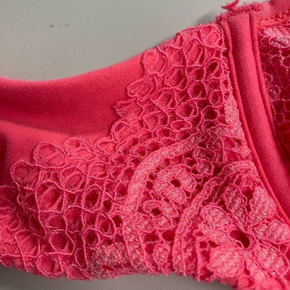VICTORIA’S SECRET Lace bra pink/orange,34C,Demi-Bust - Picture 10 of 15